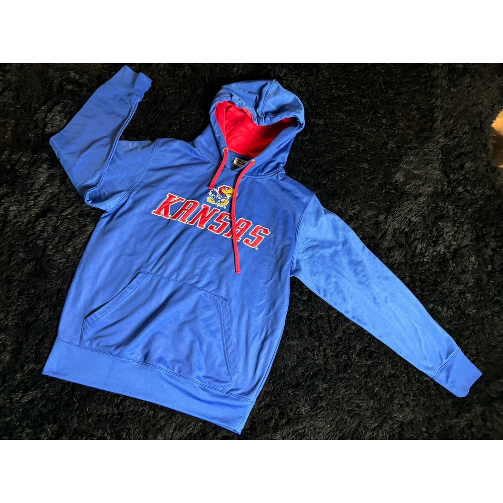 Stadium Athletics Kansas Jayhawks Mens Medium Pullover Hoodie Sweatshirt